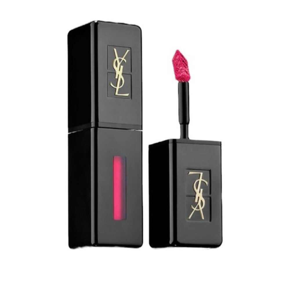 Yves Saint Laurent Vinyl Cream Lip Liquid Stain 410 Fushia Live New 0.18 oz
